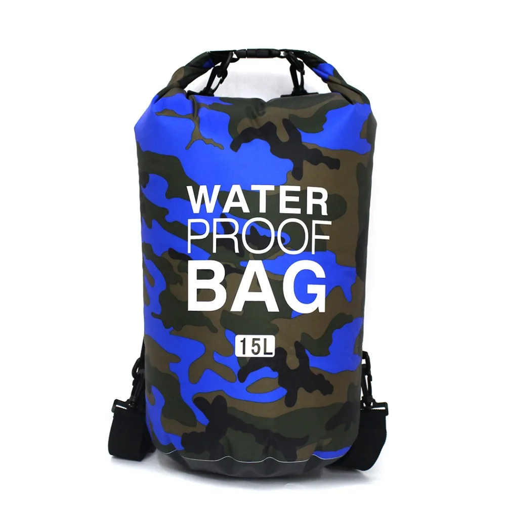 Camouflage Outdoor Dry Bag Waterproof Storage Rafting Diving Sack Swimming for River Trekking Camping | Спорт и развлечения