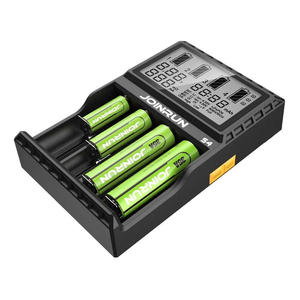 Joinrun S4/N2 Plus 18650 литий-ионный аккумулятор зарядное устройство Smart 18650 зарядное устройство для Li-ion/Ni-MH/Ni-CD 18650 14500 16340 AA AAA