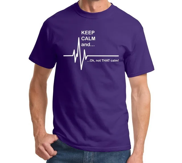Keep Calm and...Not That смешная футболка для медсестры с измерением частоты сердечных