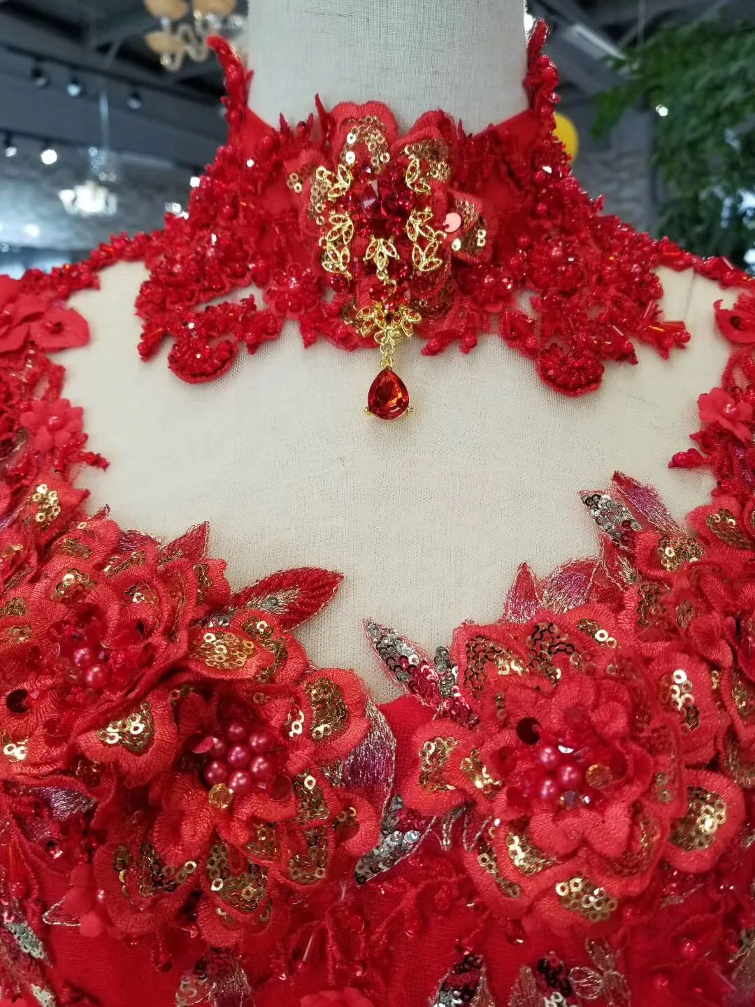 Мусульманские Красные кружевные свадебные платья 2019 винтажные Свадебные с