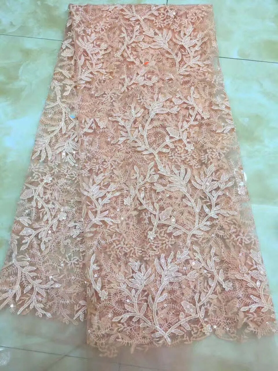 9 видов цветов вариант! Красивая нигерийская кружевная ткань с блестками для