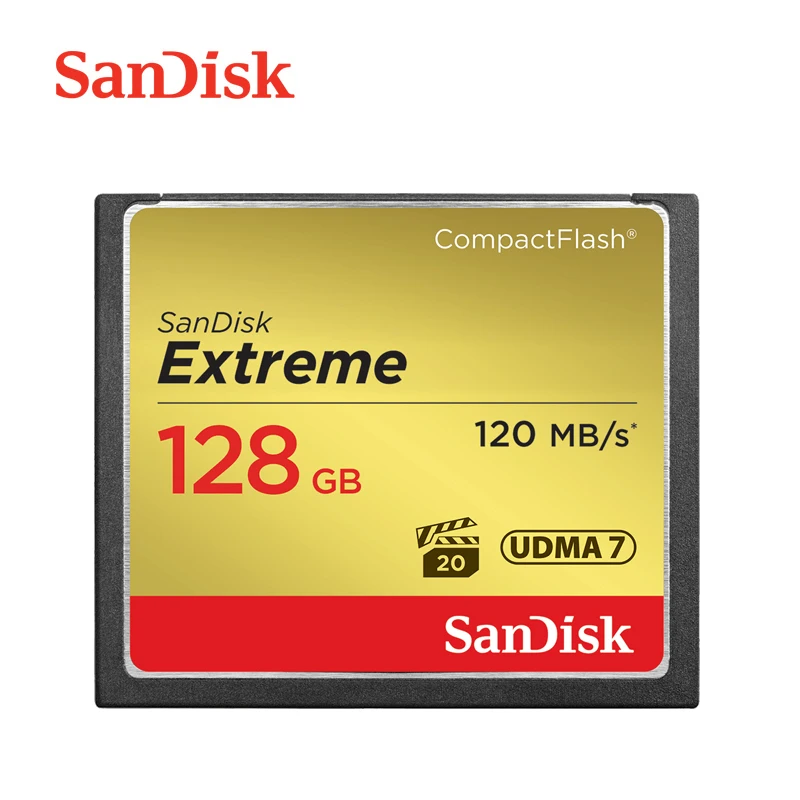 Sandisk Extreme CF карта 32G 64G 128G памяти UDMA 7 800X VPG 20 120 МБ/с. S компактная флэш для цифровых
