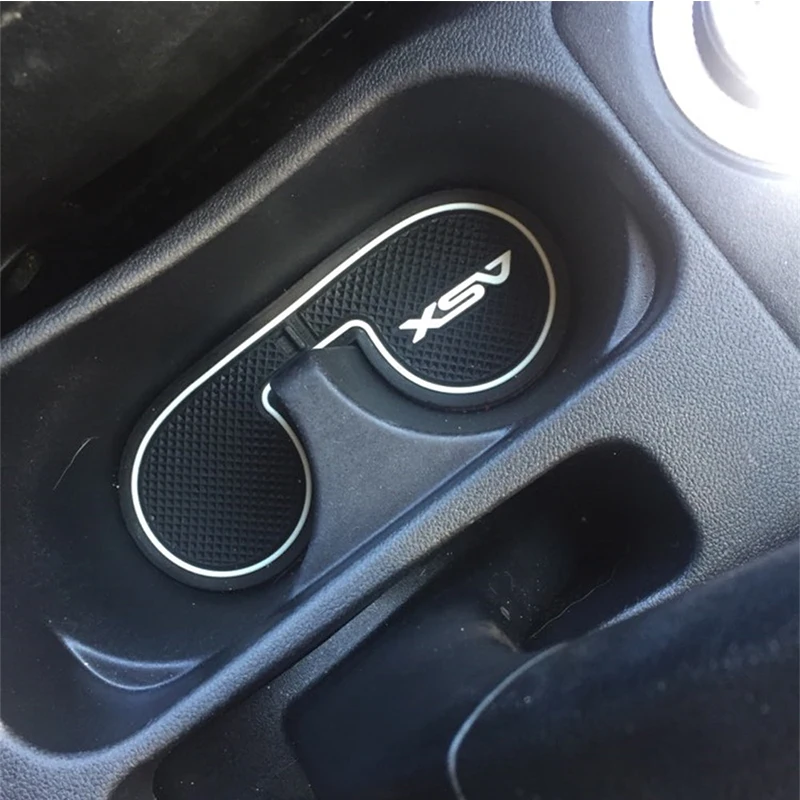 Для Mitsubishi ASX 2013 2018 Non Slip Межкомнатная дверь Кубок мат двери ворота Слот коврик