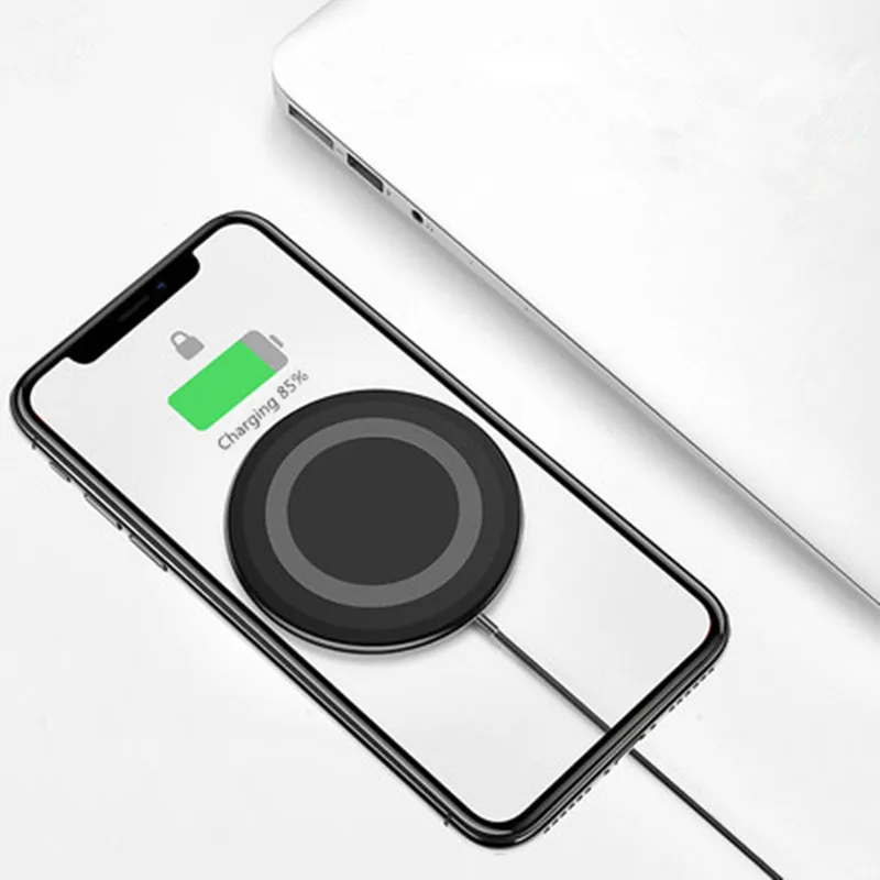 MAXSHARER портативное беспроводное зарядное устройство Qi в кошельке для iphone 8 Plus X 10 Вт