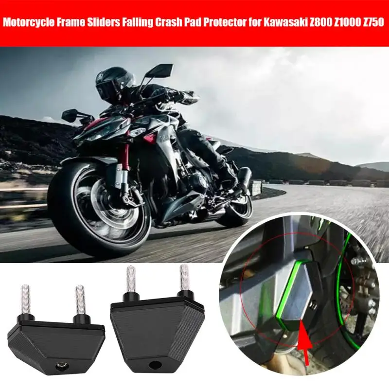 2 шт. Рама мотоцикла ползунки падение Краш Pad протектор для Kawasaki Z800 Z1000 Z750