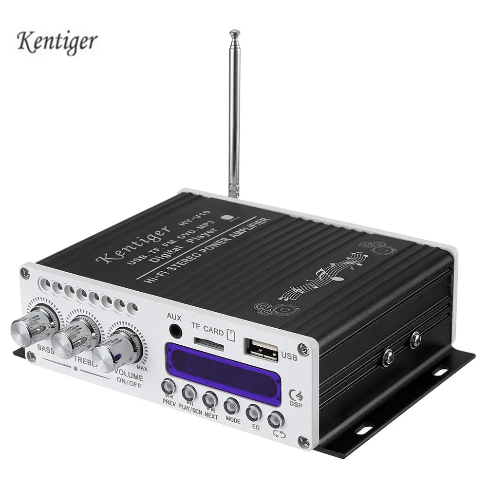 Kentiger V10 Bluetooth Hi Fi класса AB стерео Super Bass аудио усилитель|Стереоусилители| |