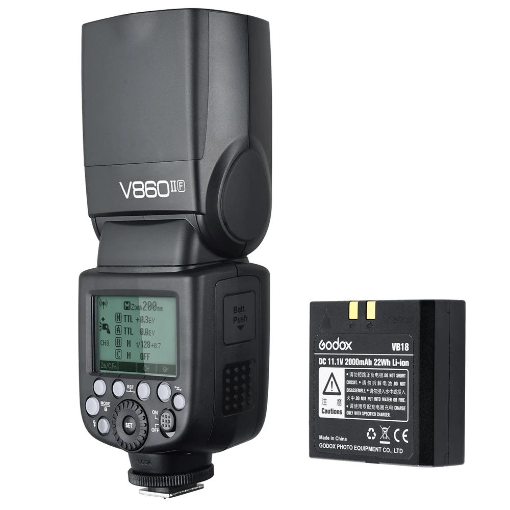 Новинка Godox V860IIF V860II-F 2 4G вспышка для камеры speedlite TTL HSS li-ion аккумулятор Fujifilm Camera s |