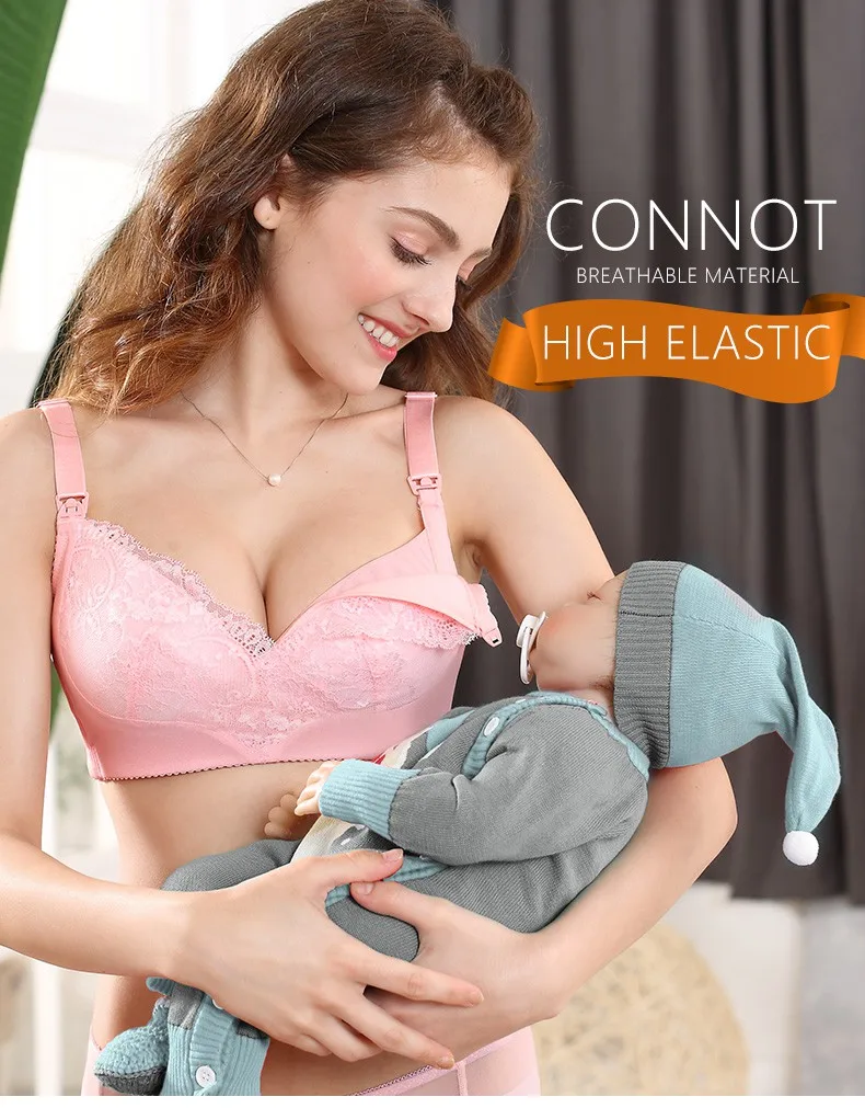 YATEMAO 32-40 BCD кружевной бюстгальтер для кормления грудью для беременных Бюстгальтер для сна для кормящих беременных женщин