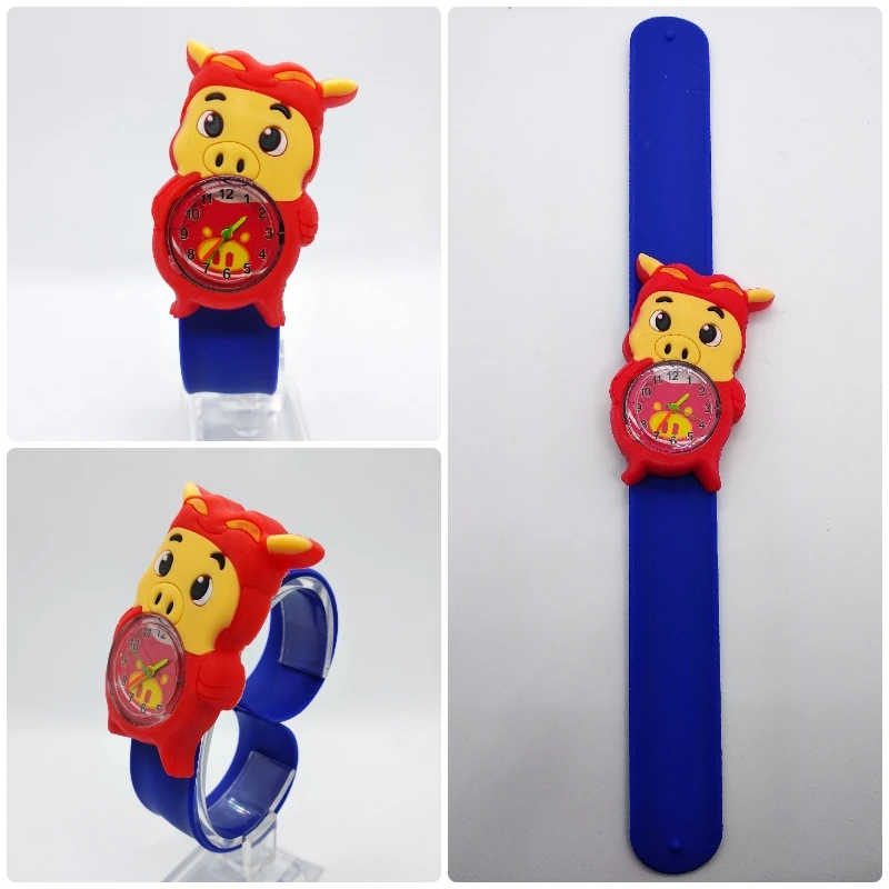 Часы Детские кварцевые с мультяшным Изображением Животных свиньи цыплят утка