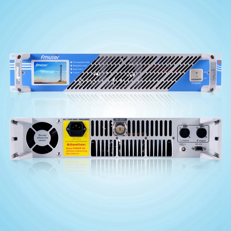 FMUSER FSN-600T 600 W 500 W Сенсорный экран PLL fm-радиопередатчик трансляции+ 4* DP100 дипольная антенна+ возможностью погружения на глубину до 30 м кабель для Радиостанция FM