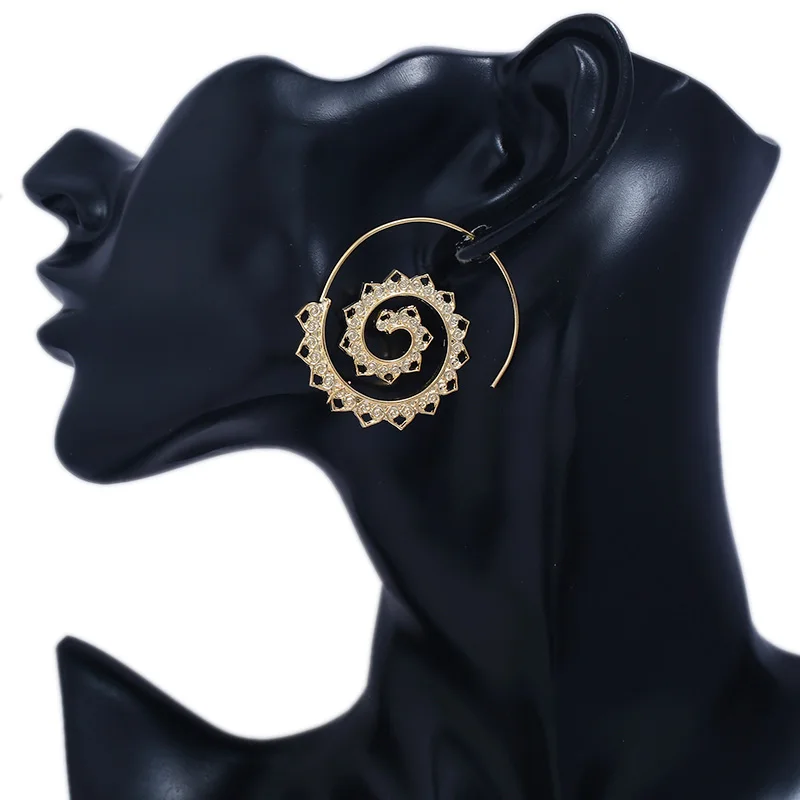 Новые модные большие круглые серьги аксессуары этнические ювелирные изделия