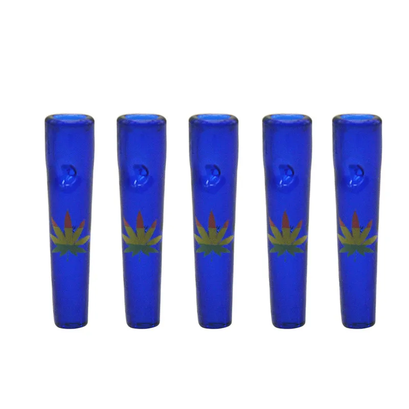 Blue-sanseleaf HORNET 5X конусный многоразовый и Очищаемый стеклянный фильтр советы конус художника рот советы экологически чистый круглый многократного использования прокатки стекла советы - Цвет: Blue-sanseleaf