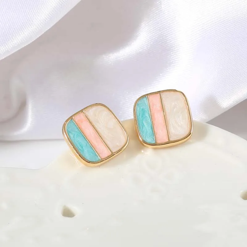 Kovtia Simple Design Earrings Without Pierced Square Clip On Non Ear Hole Earring | Украшения и аксессуары