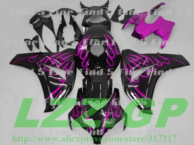 

Injection Fairing kits for HONDA CBR1000 08 09 10 11 CBR1000 RR 2008 2009 10 11 CBR1000RR 08-11 Purple Flame p22f fairings part