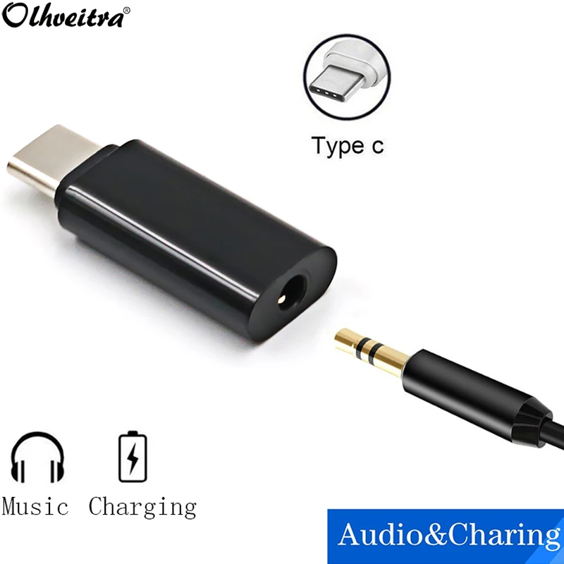 Olhveitra Auriculares Tipo C адаптер для Oneplus 7 Pro Huawei Samsung Type 3 5 мм Aux Наушники Jack сплиттер
