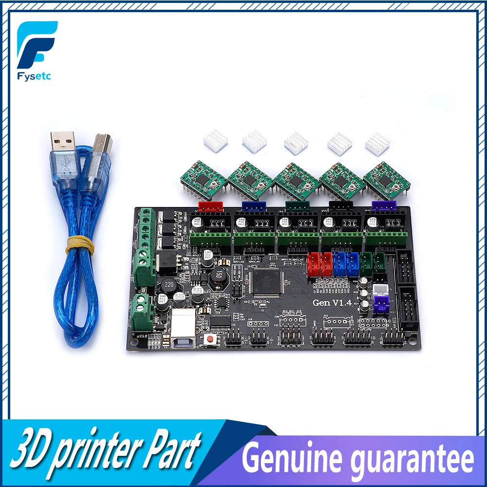 3D принтеры Управление Панель доска Gen V1.4 Integrated пандусы 1 4 и Mega 2560 платы с 5 шт. A4988