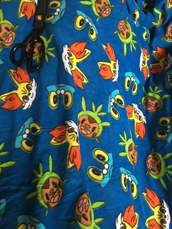 Милый мультфильм Pocket Monster Fennekin хлопок флис ткань швейные Лоскутное Лоскутная