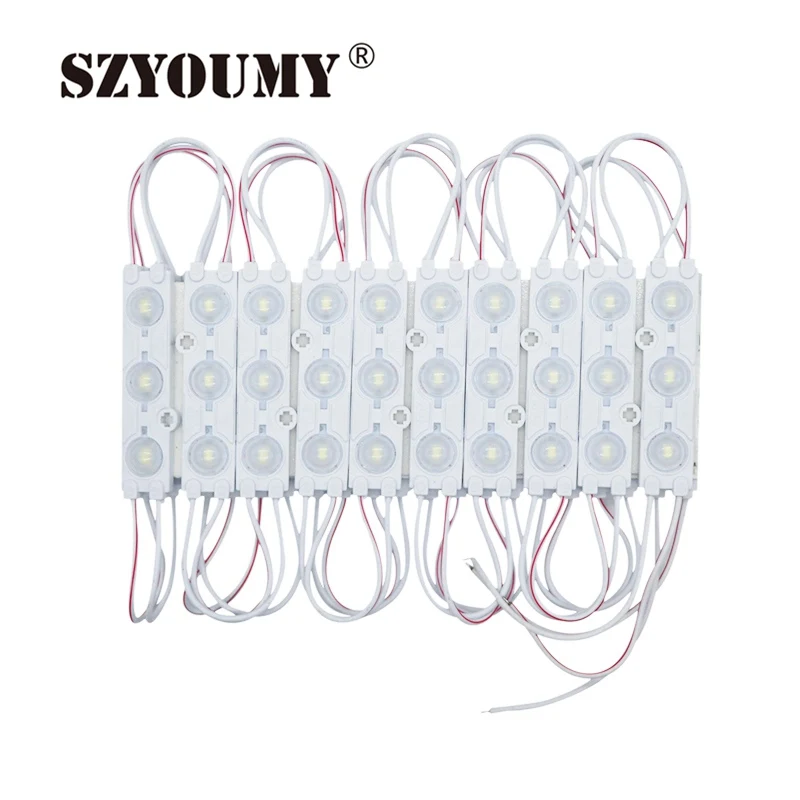SZYOUMY DC12V 5630 SMD 3 светодиодный модуль впрыска водонепроницаемый IP67 декоративная 5730