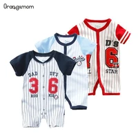 fashion 2021 summer football sport baby bodysuit one pieces jumpsuits body for newborns 2 years old kids suits vestidos