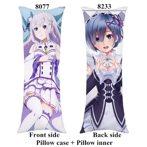 Длинная Подушка Fate Zero hugging включает внутреннюю подушку Altria Pendragon ReZero, Hajimeru Isekai Seikatsu, подушку для тела, настраиваемый подарок - Цвет: pillow