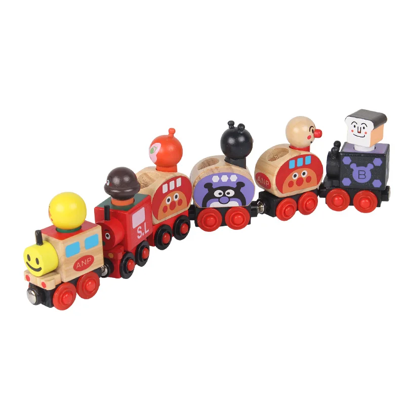 Комплект поезда Anpanman Магнитный фургон для переноски людей поезд детские