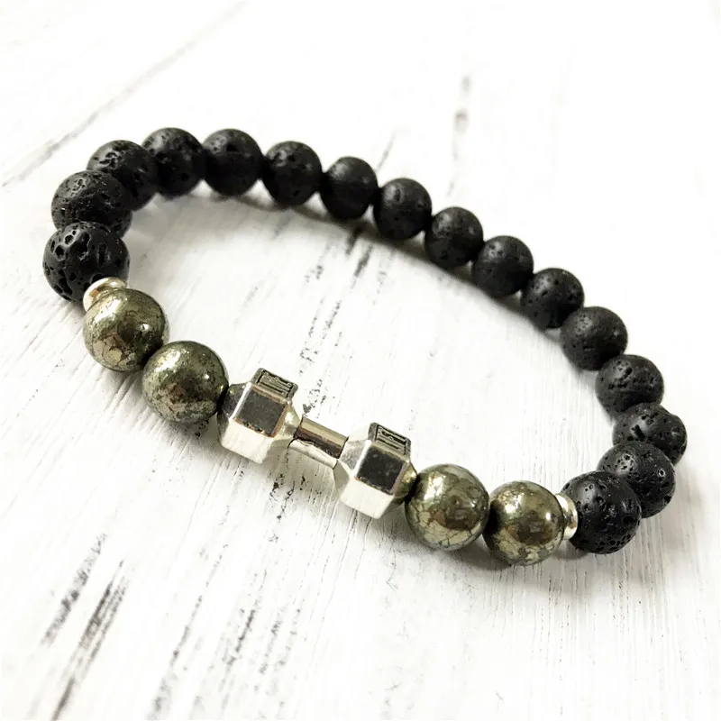 2019 новый стиль Лава камень мала-Йога браслет лучший подарок для мужчин или женщин