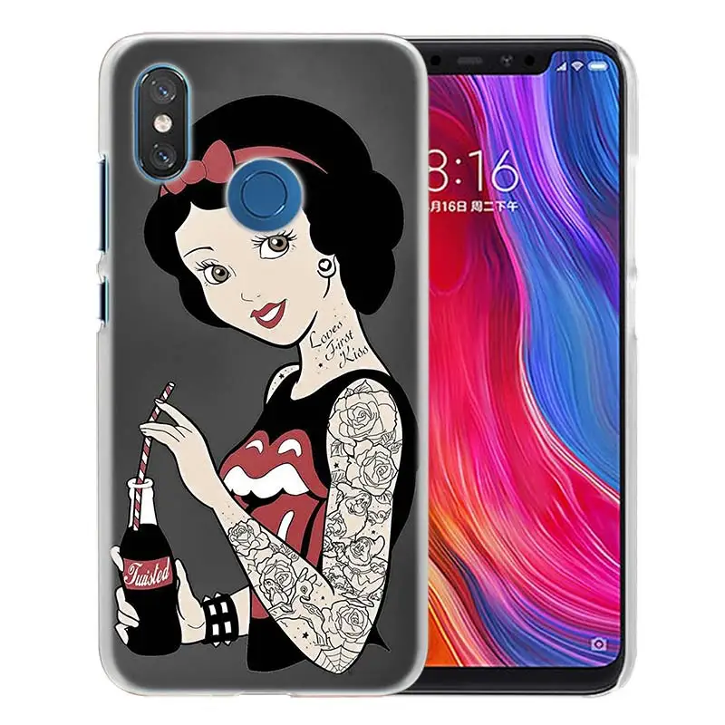 08 Для Xiaomi Redmi Note 7 Go 6 6A Pro S2 5 Plus 4X mi играть Honor 8 lite A2 A1 Прозрачный жесткий чехол Пластик чехол Ариэль маленькая татуировка в виде русалки - Цвет: 08