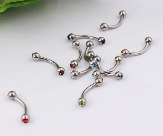Дешевые 5 шт из нержавеющей стали Tragus серьги мяч пирсинг для ушей в форме гантели