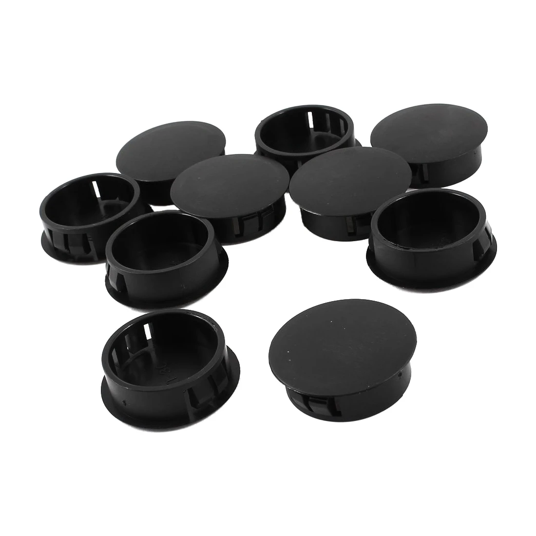 Black Промо-акция! 10 шт., пластиковые крышки для отверстий, заглушки для розеток, заглушка для заглушки 30 мм x 35 мм x 11 мм - Цвет: Black