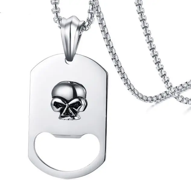 Ожерелье с подвеской GNAYY из полированной нержавеющей стали в стиле хип хоп панк 24