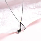 Женское ожерелье с цепочкой до ключицы, серебристого цвета