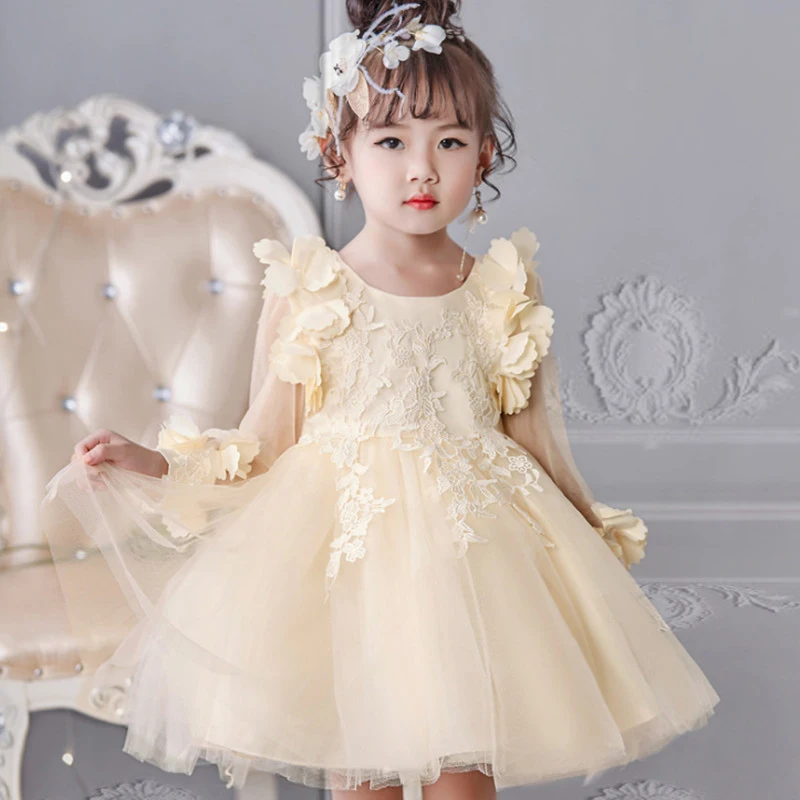 Girls Dress Summer Formal For Kids Clothes Flower Pageant Birthday Party Princess Girl | Детская одежда и обувь