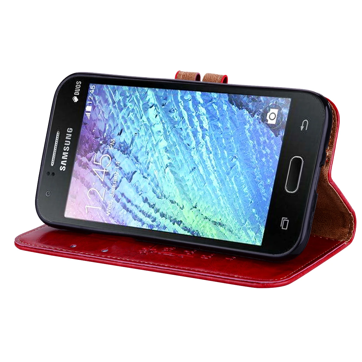 Кожаный чехол для samsung J1 Mini SM-J105H J105F цветочный флип-чехол для телефона чехол s для samsung Galaxy J105
