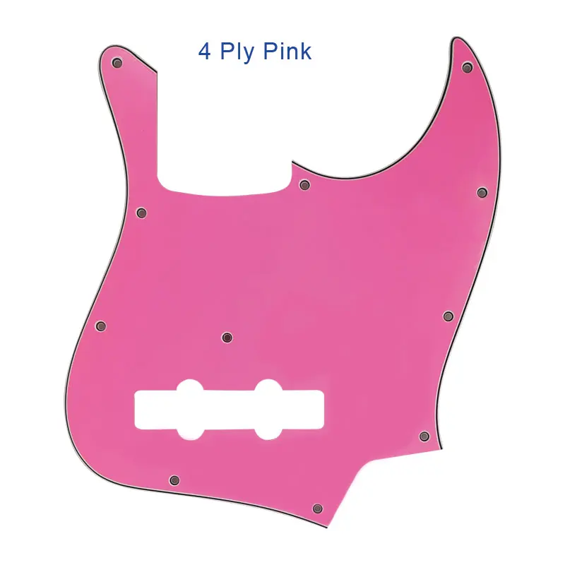 4Ply Pink Pleroo пользовательские гитарные части-для MiJ Jazz Bass Сделано в Японии гитары накладки царапины пластины - Цвет: 4Ply Pink