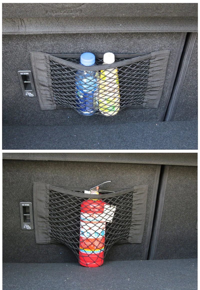 Free Shipping Auto Seat Back Storage Mesh Net Bag 0cm x 25cm Car Styling Luggage Holder Pocket Sticker Trunk Organizer | Автомобили и