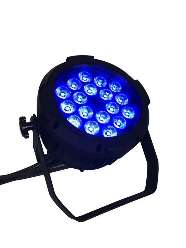 4pcs/lot 18x18w 6in1 RGBAW UV LED Par Light Waterproof Led Cans IP65 | Stage Lighting Effect