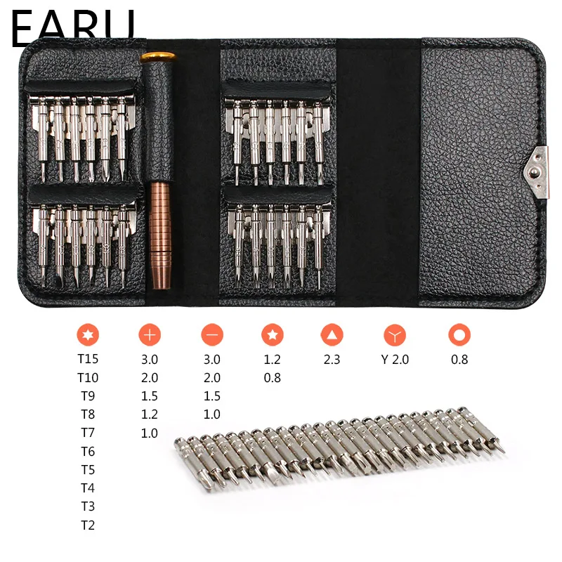 

Screwdriver Set 25 in 1 Torx Multifunctional Opening Repair Tool Set Hex Trox Precision Screwdriver For Phones Tablet PC Laptop