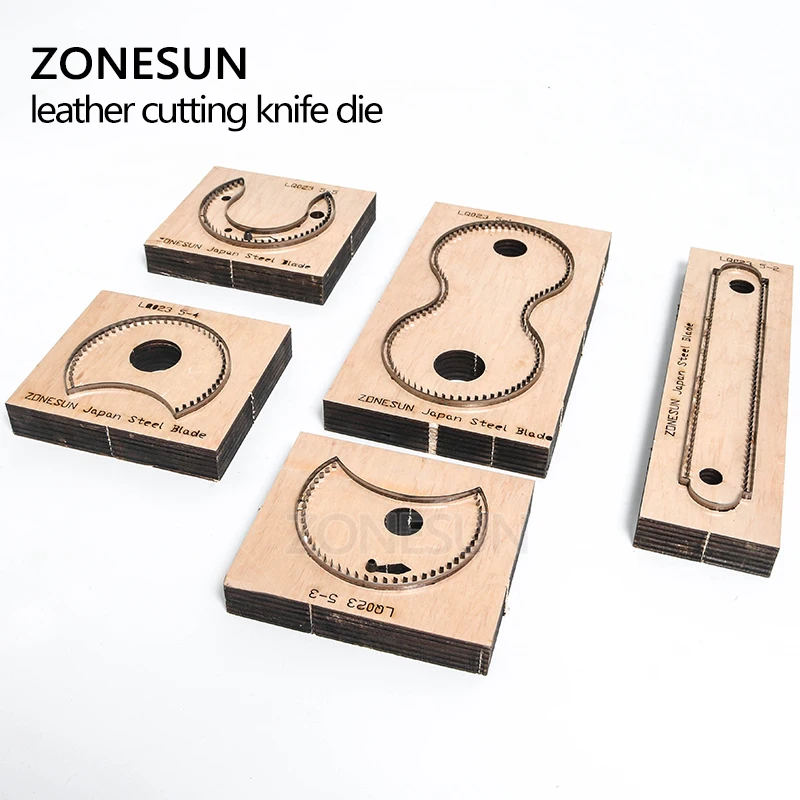 ZONESUN RCP кошелек в форме подковы кожаный режущий штамп японское стальное лезвие