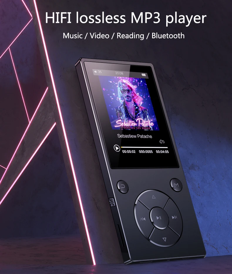 Mp3-плеер с Bluetooth динамиком сенсорная кнопка тонкий металлический hifi музыкальный плеер с fm-радио электронная книга hi fi walkman Поддержка usb, mini S