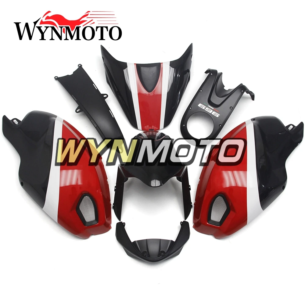 Полный темно красный черный обтекатель мотоцикла для Ducati 696 796 795 1000 1100 2009 2010 2011