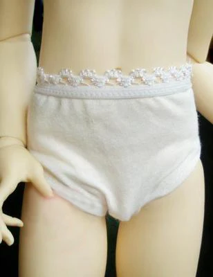 Нижнее белье для куклы BJD белое лаконичное кружевное свободное нижнее 1/3 1/4 DD SD SD17