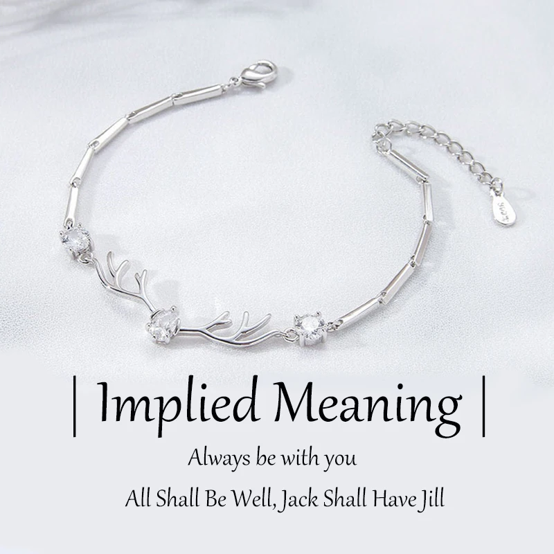 Модный новый женский браслет с оленями рогами очаровательный ювелирное изделие