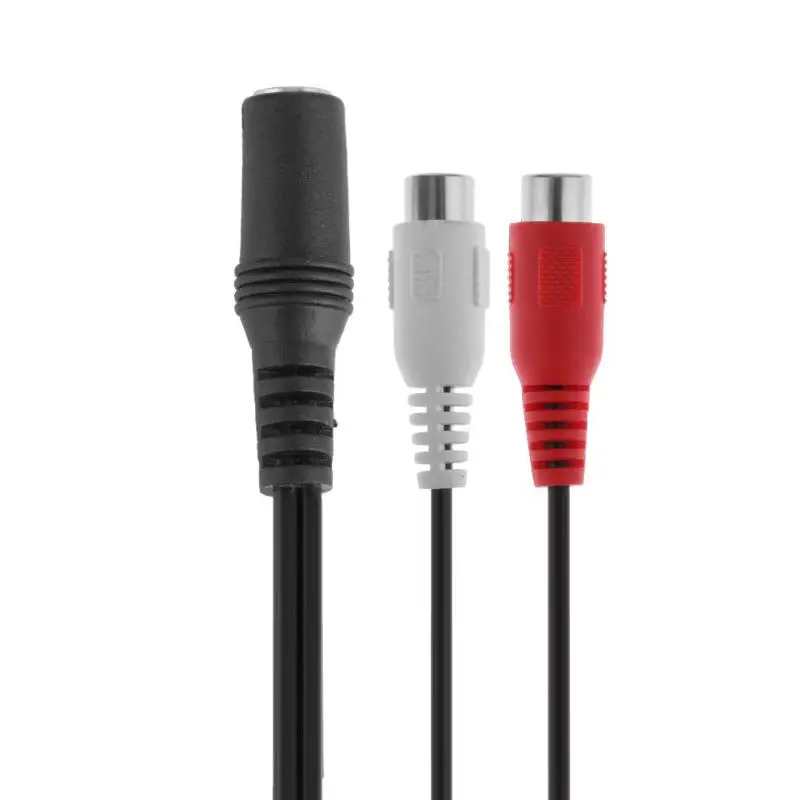 3 5 мм стерео гнездо до 2 RCA Аудио адаптер Y разветвитель Кабель шнур