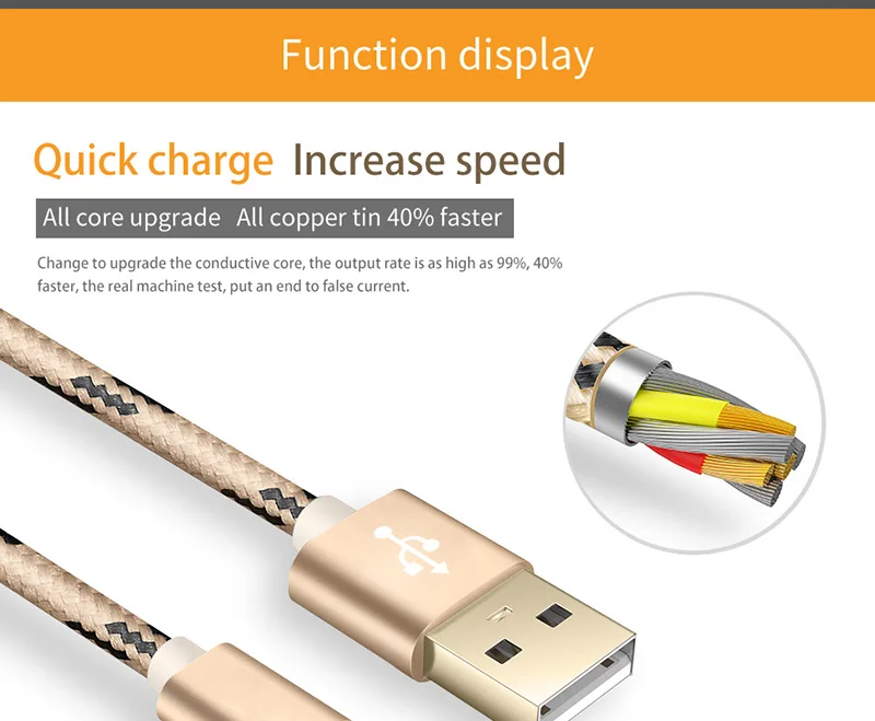 Android Micro USB кабель передачи данных для быстрой зарядки для Xiaomi Redmi Note 5 5A 4 Redmi 5 Plus Note 4 4X6 Pro 6A S2 зарядное устройство для телефона адаптер