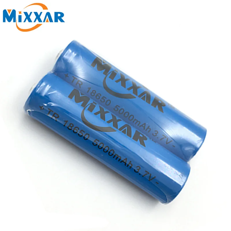 ZK5 2 шт./лот мощный фонарик Mixxar перезаряжаемая литиевая батарея 3 7 В 18650