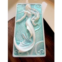 silicone mold mermaid soap mold in sea custom scented sea scented diy handmade beach soap mould