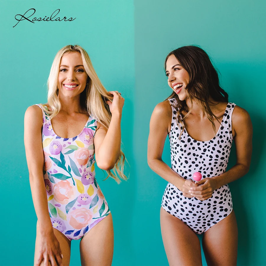 2019 летняя пляжная одежда ROSIELARS сексуальный цельный женский купальник Модный