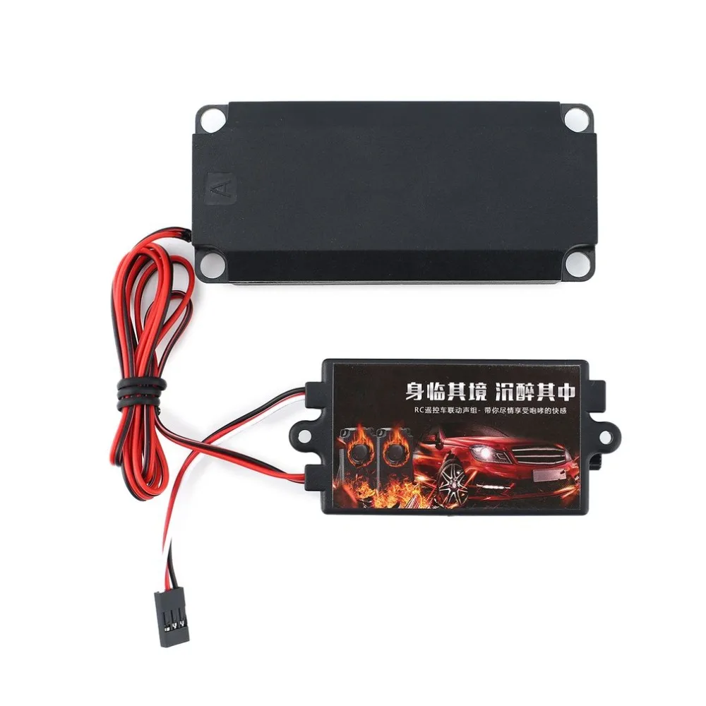 

OCDAY Second Generation Cool Throttle Linkage Groups Engine Sound Simulator with 1 Speakers for RC Sports Car Model Vehicle