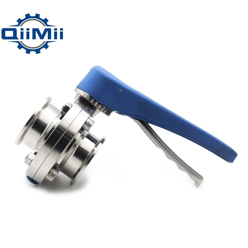 1 &quot/1-1/2&quot/2 &quotНержавеющая сталь санитарная 1&quot/1 5 &quot/2 три зажима клапан-бабочка