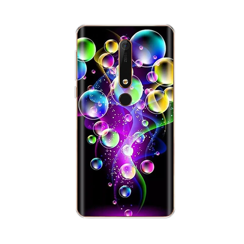 Силиконовый чехол для nokia 6 6,1 8 для nokia 6 чехол для nokia 6. 1 plus Мягкий ТПУ чехол для задней панели телефона чехол бампер узор